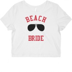 Ladies Slim Fit Crop Top Tee