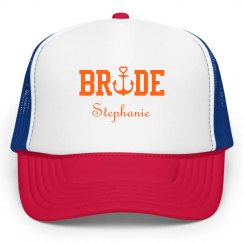 Nautical Bride Trucker Hat