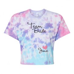 Women's Tie Dye Crop Top Tee