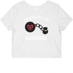Ladies Slim Fit Crop Top Tee