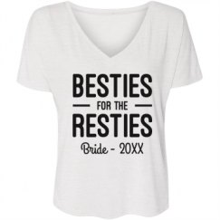 Ladies Flowy Slouchy V-Neck Tee