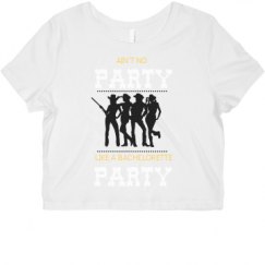 Ladies Slim Fit Crop Top Tee