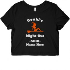 Ladies Slim Fit Crop Top Tee