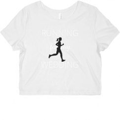 Ladies Slim Fit Crop Top Tee