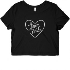 Ladies Slim Fit Crop Top Tee