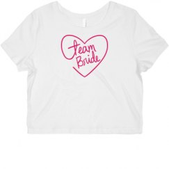 Ladies Slim Fit Crop Top Tee