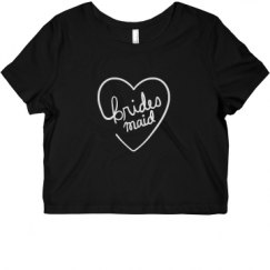 Ladies Slim Fit Crop Top Tee