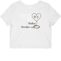 Ladies Slim Fit Crop Top Tee