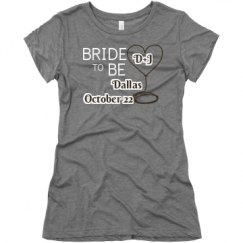 Ladies Slim Fit Super Soft Triblend Tee