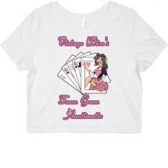 Ladies Slim Fit Crop Top Tee