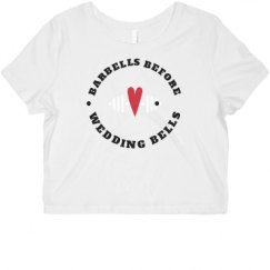 Ladies Slim Fit Crop Top Tee