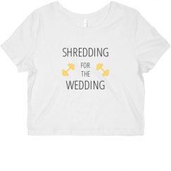 Ladies Slim Fit Crop Top Tee