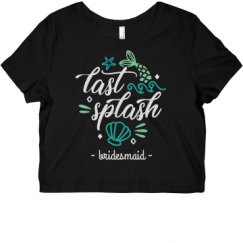 Ladies Slim Fit Crop Top Tee