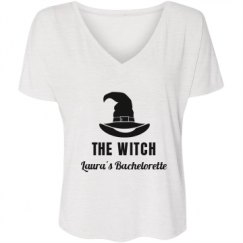 Ladies Flowy Slouchy V-Neck Tee