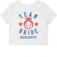 Ladies Slim Fit Crop Top Tee