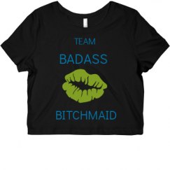 Ladies Slim Fit Crop Top Tee