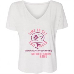 Ladies Flowy Slouchy V-Neck Tee