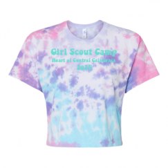Women's Tie Dye Crop Top Tee