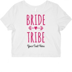 Ladies Slim Fit Crop Top Tee