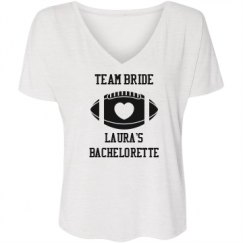 Ladies Flowy Slouchy V-Neck Tee