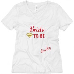 Ladies Relaxed Fit V-Neck Tee