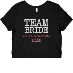 Ladies Slim Fit Crop Top Tee