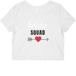 Ladies Slim Fit Crop Top Tee