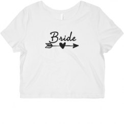 Ladies Slim Fit Crop Top Tee