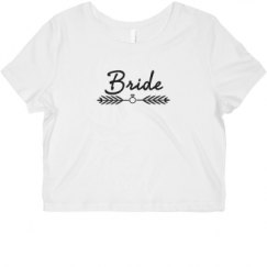 Ladies Slim Fit Crop Top Tee