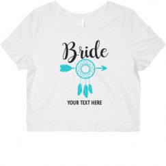 Ladies Slim Fit Crop Top Tee