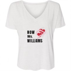 Ladies Flowy Slouchy V-Neck Tee