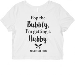 Ladies Slim Fit Crop Top Tee