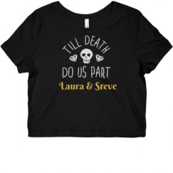 Ladies Slim Fit Crop Top Tee