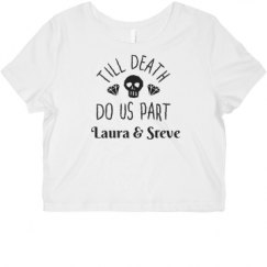 Ladies Slim Fit Crop Top Tee