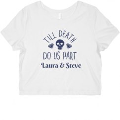 Ladies Slim Fit Crop Top Tee