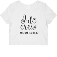 Ladies Slim Fit Crop Top Tee