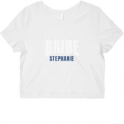 Ladies Slim Fit Crop Top Tee