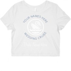 Ladies Slim Fit Crop Top Tee