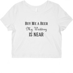 Ladies Slim Fit Crop Top Tee