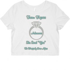 Ladies Slim Fit Crop Top Tee