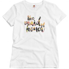 Floral Maid of Honor Tshirt