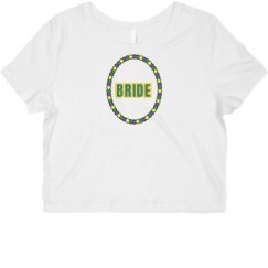 Ladies Slim Fit Crop Top Tee