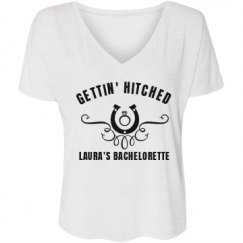 Ladies Flowy Slouchy V-Neck Tee