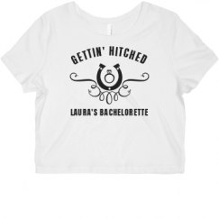 Ladies Slim Fit Crop Top Tee