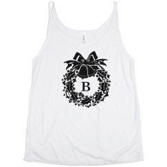 Christmas Wedding Monogram Wreath