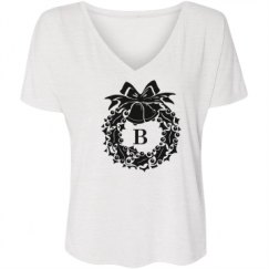 Ladies Flowy Slouchy V-Neck Tee