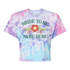 Women's Tie Dye Crop Top Tee