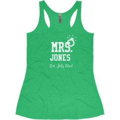 Ladies Slim Fit Super Soft Racerback Triblend Tank