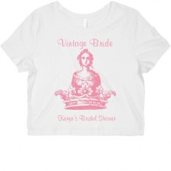 Ladies Slim Fit Crop Top Tee