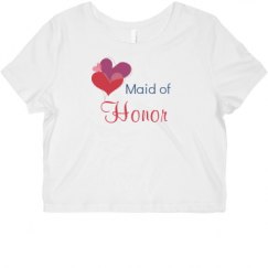 Ladies Slim Fit Crop Top Tee